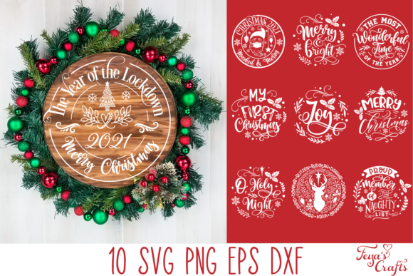 10 Round Christmas Ornaments Pack Review