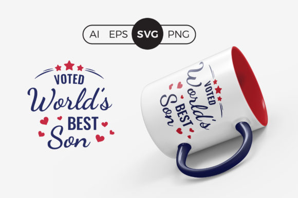 Voted Worlds Best Son SVG Quote Review
