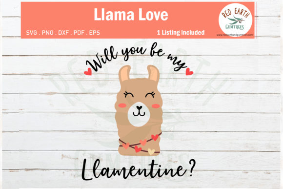 Will You Be My Llamentine SVG Review
